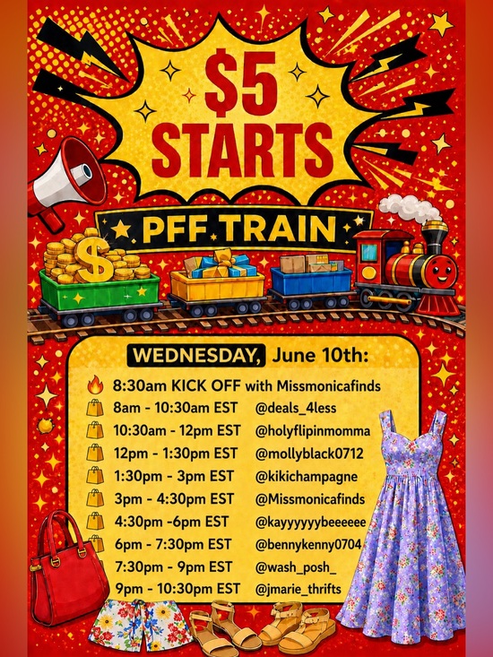 Other - 💃🏻🚂Wednesday June 10th- PFF Train🚂💃🏻